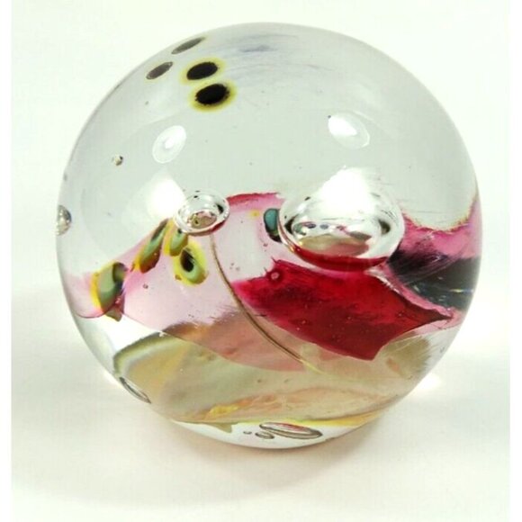 Ione Thorkelsson Signed Art Glass Paperweight 1995 Canadian Studio Abstract - Picture 9 of 16